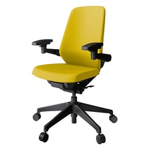 ノートチェア KJ-117PV1T1U5 ハイバック 可動肘 ランバーサポート付 抗ウイルス加工 プレーンクロスバック ナイロン双輪キャスター