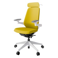 ノートチェア KJ-117PVX1W9U5 エクストラハイバック 可動肘 ランバーサポート付 ハンガー付 抗ウイルス加工 プレーンクロスバック ナイロン双輪キャスター
