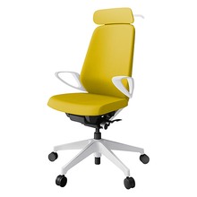 ノートチェア KJ-136PVX-W9U5 エクストラハイバック 固定肘 ランバーサポートなし ハンガー付 抗ウイルス加工 プレーンクロスバック ナイロン双輪キャスター