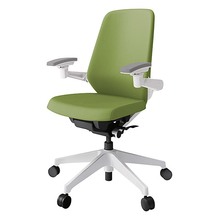 ノートチェア KJ-137PV1W9Q7 ハイバック 可動肘 ランバーサポートなし 抗ウイルス加工 プレーンクロスバック ナイロン双輪キャスター