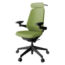 ノートチェア KJ-137PVX1T1Q7 エクストラハイバック 可動肘 ランバーサポートなし ハンガー付 抗ウイルス加工 プレーンクロスバック ナイロン双輪キャスター