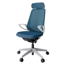 ノートチェア KJ-156JVE-GNN3 エクストラハイバック 固定肘 ランバーサポート付 抗ウイルス加工 プレーンメッシュバック ナイロン双輪キャスター