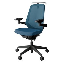 ノートチェア KJ-157JVH1T1N3 ハイバック 可動肘 ランバーサポート付 ハンガー付 抗ウイルス加工 プレーンメッシュバック ナイロン双輪キャスター