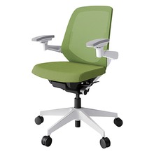 ノートチェア KJ-167JV1W9Q7 ローバック 可動肘 ランバーサポート付 抗ウイルス加工 プレーンメッシュバック ナイロン双輪キャスター