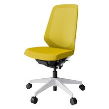 ノートチェア KJ-170JV-W9U5 ハイバック 肘なし ランバーサポートなし 抗ウイルス加工 プレーンメッシュバック ナイロン双輪キャスター