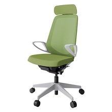 ノートチェア KJ-176JVE-GNQ7 エクストラハイバック 固定肘 ランバーサポートなし 抗ウイルス加工 プレーンメッシュバック ナイロン双輪キャスター