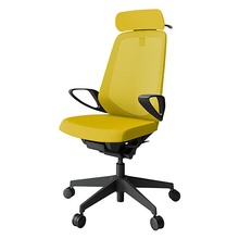 ノートチェア KJ-176JVX-T1U5 エクストラハイバック 固定肘 ランバーサポートなし ハンガー付 抗ウイルス加工 プレーンメッシュバック ナイロン双輪キャスター