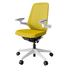 ノートチェア KJ-177JV1W9U5 ハイバック 可動肘 ランバーサポートなし 抗ウイルス加工 プレーンメッシュバック ナイロン双輪キャスター