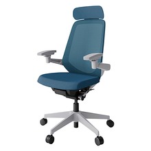 ノートチェア KJ-177JVE1GNN3 エクストラハイバック 可動肘 ランバーサポートなし 抗ウイルス加工 プレーンメッシュバック ナイロン双輪キャスター