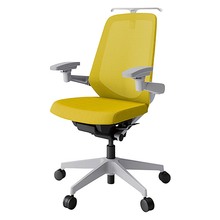 ノートチェア KJ-177JVH1GNU5 ハイバック 可動肘 ランバーサポートなし ハンガー付 抗ウイルス加工 プレーンメッシュバック ナイロン双輪キャスター