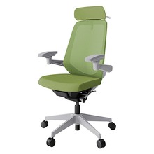 ノートチェア KJ-177JVX1GNQ7 エクストラハイバック 可動肘 ランバーサポートなし ハンガー付 抗ウイルス加工 プレーンメッシュバック ナイロン双輪キャスター