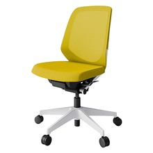 ノートチェア KJ-180JV-W9U5 ローバック 肘なし ランバーサポートなし 抗ウイルス加工 プレーンメッシュバック ナイロン双輪キャスター