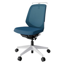 ノートチェア KJ-180JVH-W9N3 ローバック 肘なし ランバーサポートなし ハンガー付 抗ウイルス加工 プレーンメッシュバック ナイロン双輪キャスター