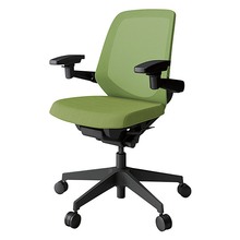 ノートチェア KJ-187JV1T1Q7 ローバック 可動肘 ランバーサポートなし 抗ウイルス加工 プレーンメッシュバック ナイロン双輪キャスター