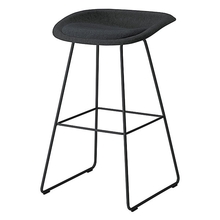 リフェルト 座クッション ハイスツール 脚/ブラック