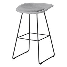 リフェルト 座クッション ハイスツール 脚/ブラック