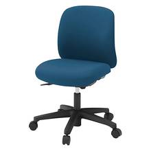 ボニートチェア 布地張り 背裏 樹脂タイプ 肘なし  [ ベース : / 張地 : ライトイインディゴ ]  KT-170PV-W9N3