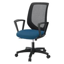 コルトチェア 固定肘 ベースカラーブラック  [ ベース : / 張地 : ライトイインディゴ ]  KT-256PV-T1N3T1