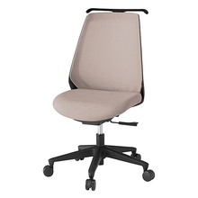 ノナチェア 肘なし ハンガー ナイロン双輪キャスター [ ベース:ブラック / 張地:グレイッシュブラウン ] KZ-330JEH1T1F6