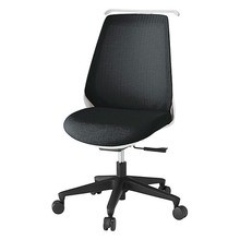 ノナチェア 肘なし ハンガー ナイロン双輪キャスター [ ベース:ホワイト / 張地:ブラックT ] KZ-330JEH1W9T1