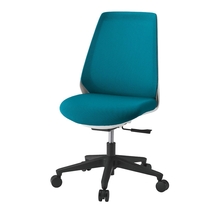 ノナチェア KZ330PVM1W9A3 肘なし/ベースカラーW9  ［PV/抗ウイルス加工布地：A3/ストロングブルー］ 抵抗付ウレタン双輪キャスター