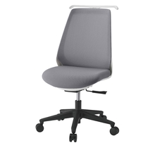 ノナチェア KZ-330PVH1W9W6 肘なし・ハンガー付/ベースカラーW9  ［PV/抗ウイルス加工布地：W6/ライトグレーW］ ナイロン双輪キャスター