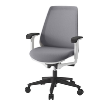 ノナチェア KZ-337PV1W9W6 可動肘付 ベースカラーW9  ［PV/抗ウイルス加工布地：W6/ライトグレーW］ ナイロン双輪キャスター