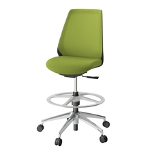 ノナチェア ハイポジションタイプ KZ330PVP2ZTQ6 肘なし ベースカラーZT 抵抗付ウレタン双輪キャスター