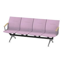 ウェイティングSL LSL-234D-95R5 外肘付 4連（内脚） 1トーンバック [ R5 / シルバーピンク 肘当て : 95 / ナチュラルホワイト ]