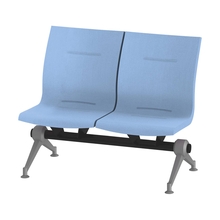 ウェイティングSL 2連 肘なし 突板バック