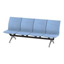 ウェイティングSL 4連 肘なし 突板バック