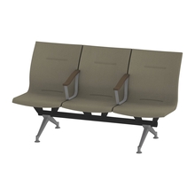 ウェイティングSL 3連 中間肘付 突板バック