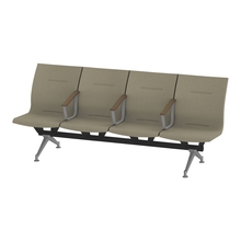 ウェイティングSL 4連 中間肘付 突板バック