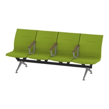 ウェイティングSL 4連 中間肘付 突板バック