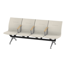 ウェイティングSL 4連 中間肘付 突板バック