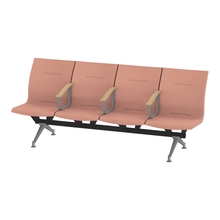 ウェイティングSL 4連 中間肘付 突板バック