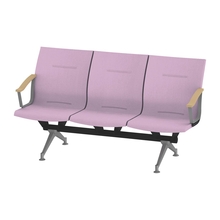 ウェイティングSL 3連 外肘肘付 突板バック