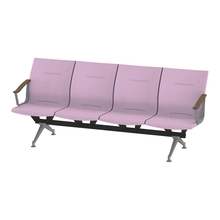 ウェイティングSL 4連 外肘肘付 突板バック