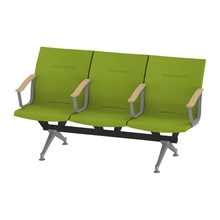 ウェイティングSL 3連 全肘肘付 突板バック