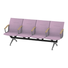 ウェイティングSL 4連 全肘肘付 突板バック