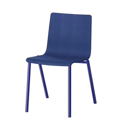 HAKUSAN NHS-100-GV315 アームレスチェア [ Frame: GV3 / Gloss Ultramarine Seat: 15 / Ultramarine ]