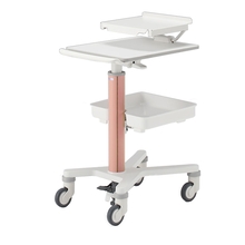 メディワークカート-S 2段スライド天板 トレイ1段タイプ