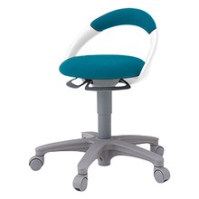 サポートスツール 背付 キャスター脚