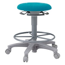 サポートスツール 背なし 足掛付 キャスター脚