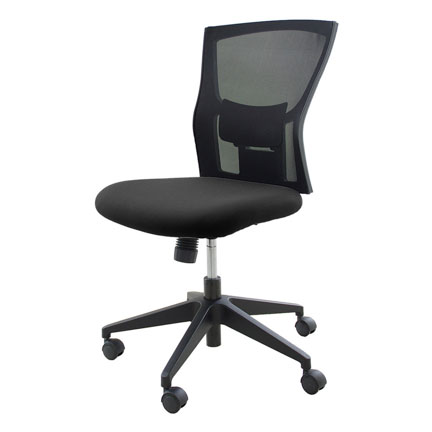 サリダチェア （ SALIDA CHAIR ） YL5 肘なし 背メッシュ YL5-BL ［ ブラック ］