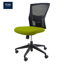 サリダチェア （ SALIDA CHAIR ） YL5 肘なし 背メッシュ YL5-LGBL ［ ライムグリーン / ブラック ］