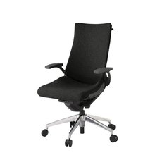 アクトチェア KG-415SAHM1ZTT1 テクスチャードクロス ハイバック アルミミラー脚 T字肘 ランバーサポート ハンガー 抵抗付ウレタン双輪キャスター ［ZT×T1/ブラックT］