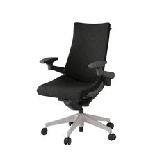 アクトチェア KG-417SAHM1T1T1 テクスチャードクロス ハイバック 樹脂脚 アジャスタブル肘 ランバーサポート ハンガー 抵抗付ウレタン双輪キャスター ［T1×T1/ブラックT］