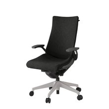 アクトチェア KG-435SAHM1T1T1 テクスチャードクロス ハイバック 樹脂脚 固定肘  ハンガー 抵抗付ウレタン双輪キャスター ［T1×T1/ブラックT］