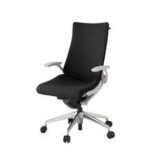 アクトチェア KG-435SAHM1ZNT1 テクスチャードクロス ハイバック アルミミラー脚 T字肘  ハンガー 抵抗付ウレタン双輪キャスター ［ZN×T1/ブラックT］